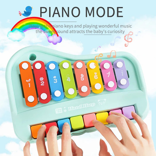 Children's Puzzle Early Education Eight Tone Hands On Piano Toy