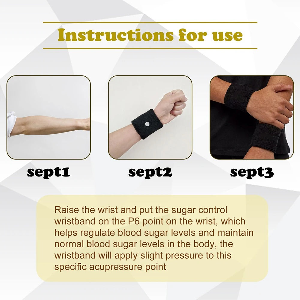 South Moon Sugar Control Wristband | Acupressure Magnetic Diabetes Support Band