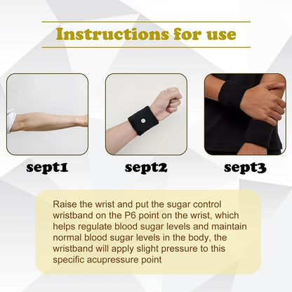 South Moon Sugar Control Wristband | Acupressure Magnetic Diabetes Support Band
